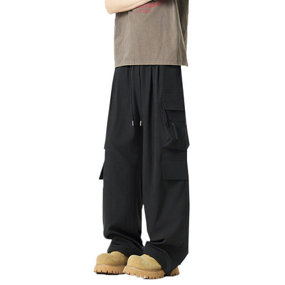 Praktische Unisex Cargo-Hose mit Seitentaschen Elastisch