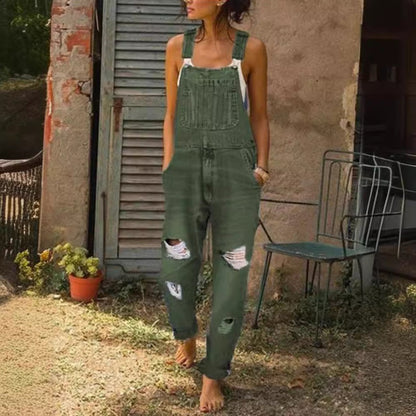 Damen Overall Lässig Vintage Style