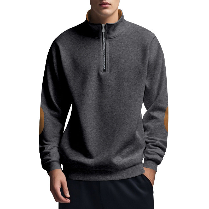 Herren Pullover Funktional Reißverschluss Kragen Hoch