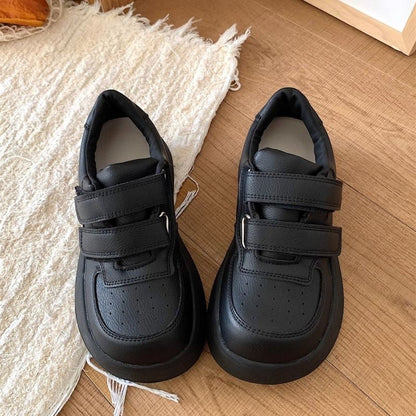 Damen Sneaker Plattform Sportlich Komfortabel Klettverschluss