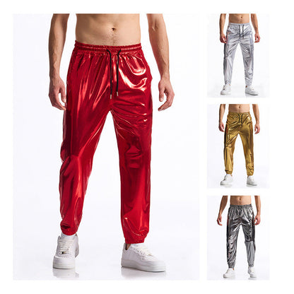 Herren Sporthose Elastisch Modern Glänzend