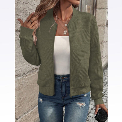 Damen Bomberjacke Elegante Lederjacke Modern Berlin