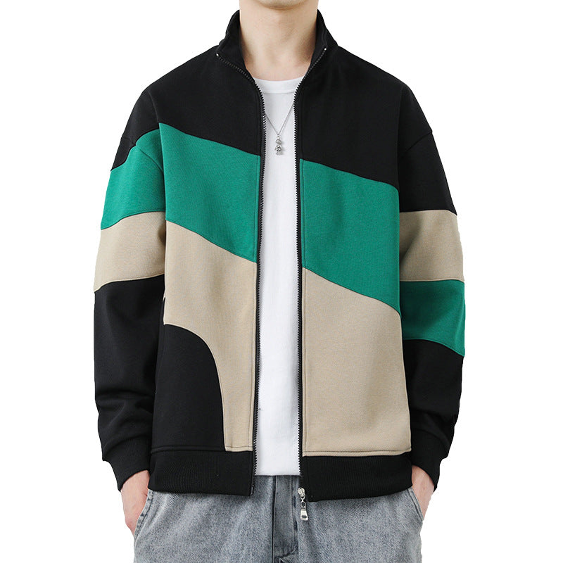 Herren Steppjacke Sportlich Modisch Hochkragen