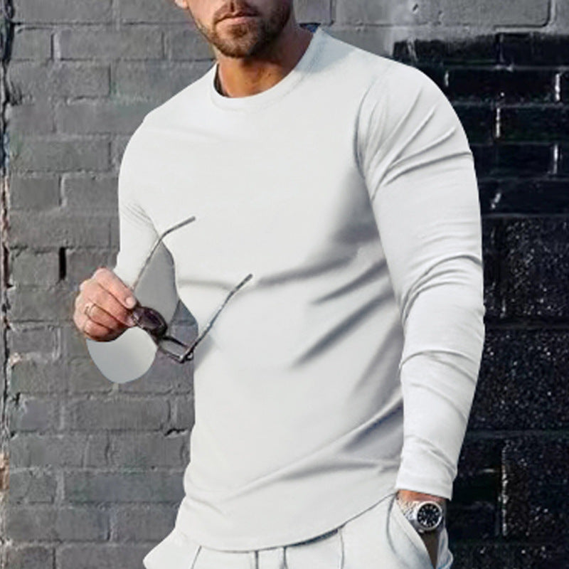Herren Langarmshirt Modern Atmungsaktiv Bequem