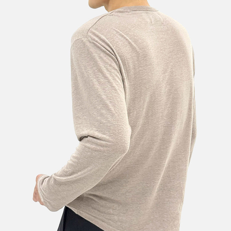 Herren Langarmhemd Modern mit Knöpfen Trendig