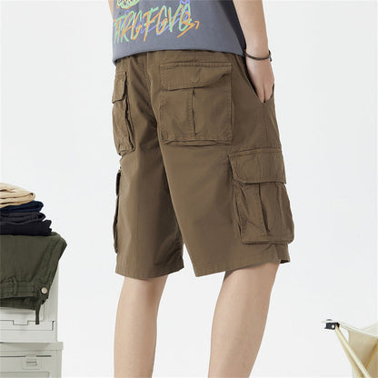 Herren Cargo Shorts Leicht Bequem Mit vielen Taschen