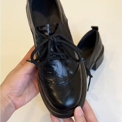 Damen Schnürschuhe Klassisch Komfort Blockabsatz Schuhe