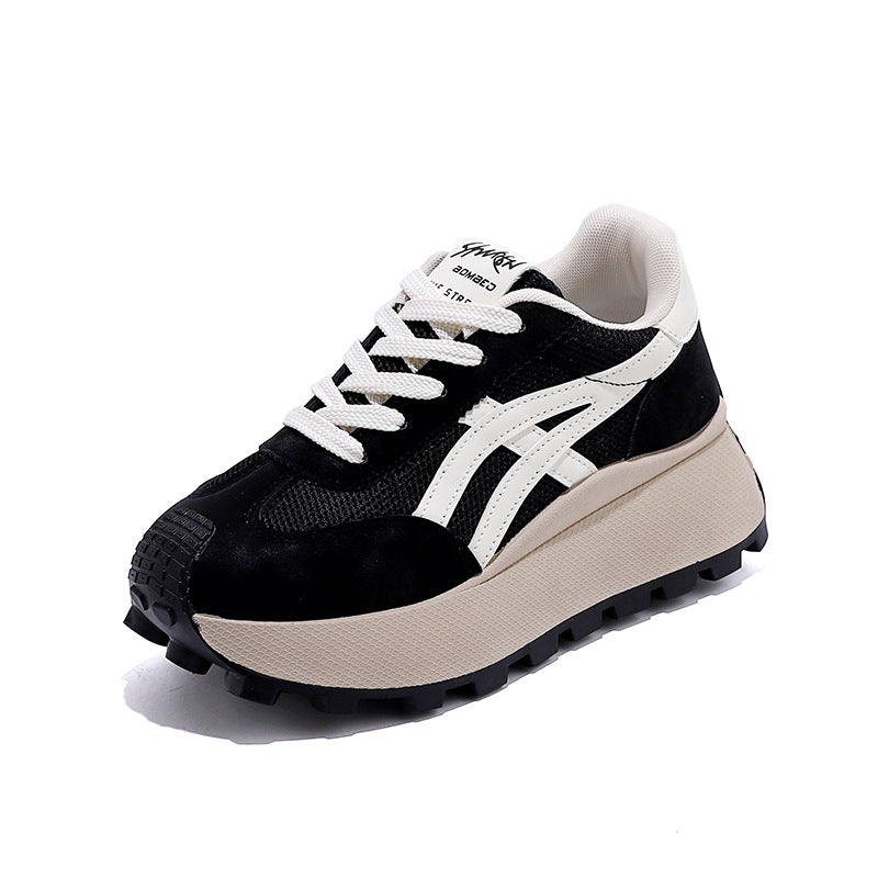 Damen Sneaker Chunky Plateau atmungsaktiv Modisch