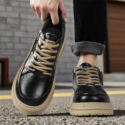 Herren Sneaker Robust Stilvoll Bequem Schwarz