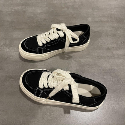Damen Sneaker Bequem Dicke Sohle Robust