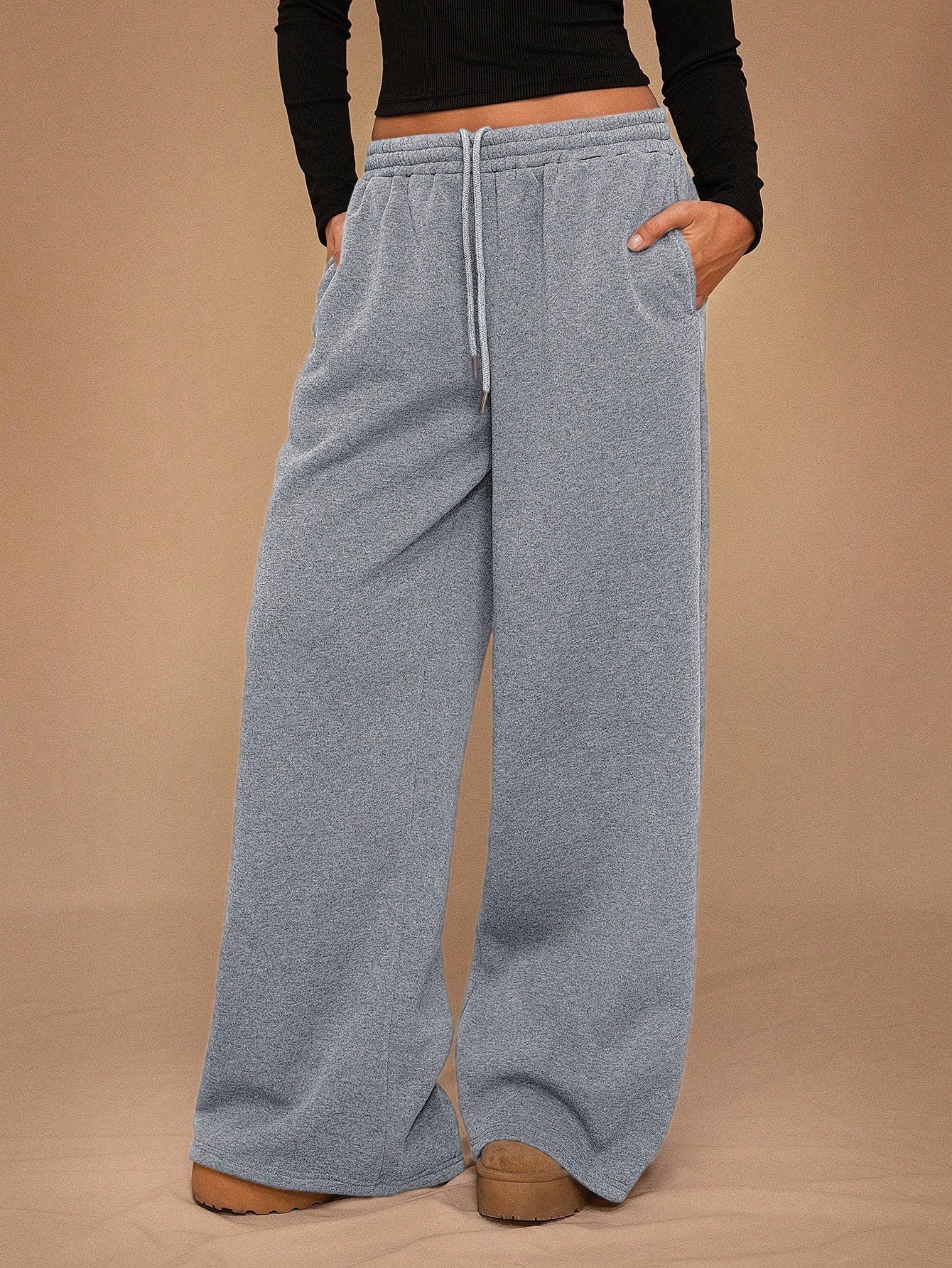 Bequeme Damen Sport Hose Lockere Freizeithose Damen