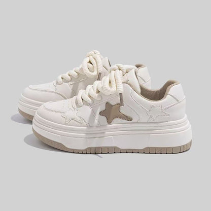 Damen Sneaker Chunky Mode Schuhe mit Sternen - BerlinGlamour