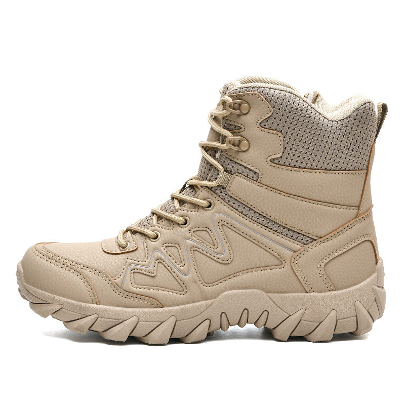 Herren Wanderstiefel Hoch Knöchelschutz Rutschfest Outdoor