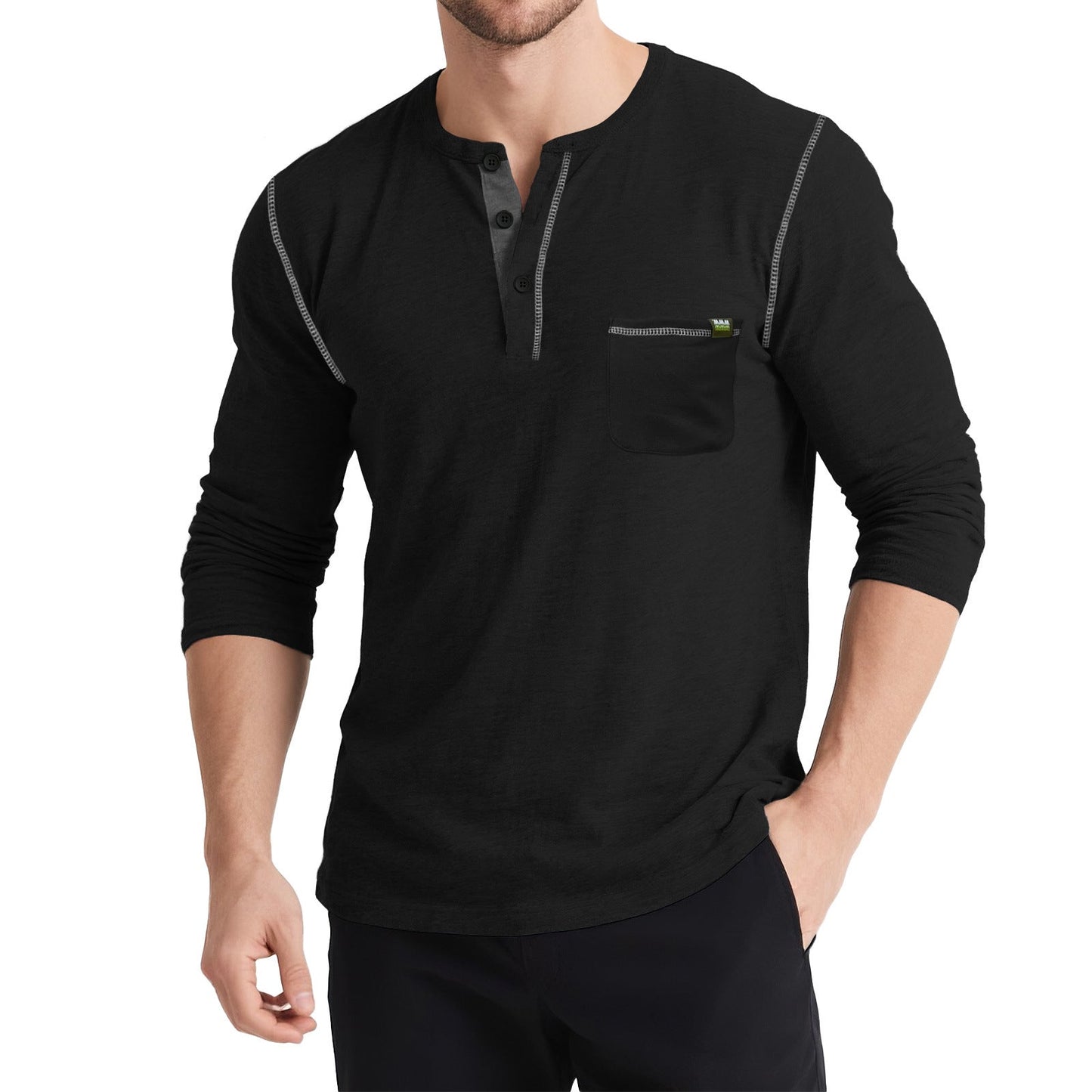 Herren Freizeitshirt Langarm Modern Berlin Style