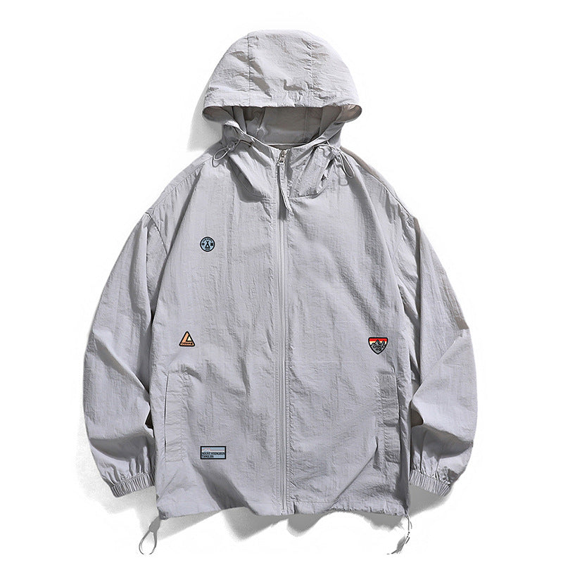 Herren Outdoor-Jacke Funktionell Wasserdicht Mit Kapuze