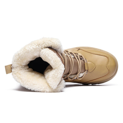 Wanderstiefel Damen Warm Winterstiefel Rutschfest