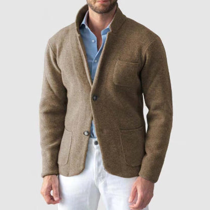 Herren Blazer Strick Modern Eleganter Schnitt