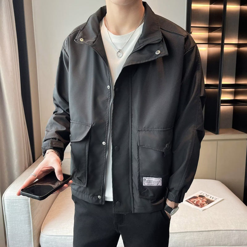 Militärjacke Unisex Modern mit hohem Kragen Trendy - BerlinGlamour