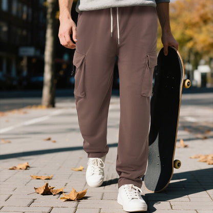 Bequeme Herren Jogginghose Cargo mit Seitentaschen Sportlich