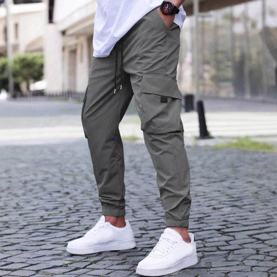 Herren Cargo-Hose Bequem Vieltaschen Elastisch