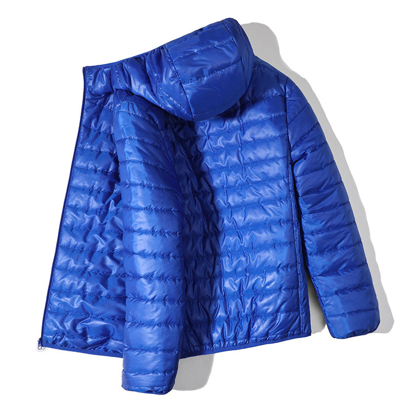 Herren Steppjacke Leicht Wasserabweisend Kapuze Outdoor