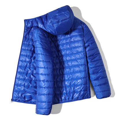 Herren Steppjacke Leicht Wasserabweisend Kapuze Outdoor
