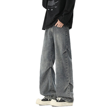 Herren Jeanshose Baggy Bequem Mit Taschen