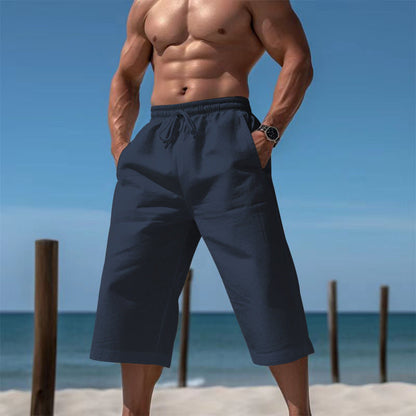 Herren Sommer-Shorts Bequem Elastisch Mit Taschen