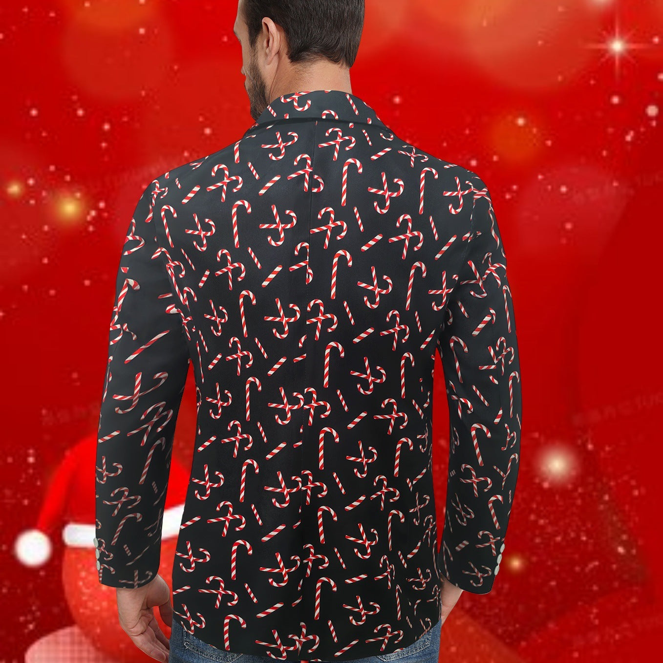 Herren Blazer Festlich mit Glanzstoff und Muster Elegant