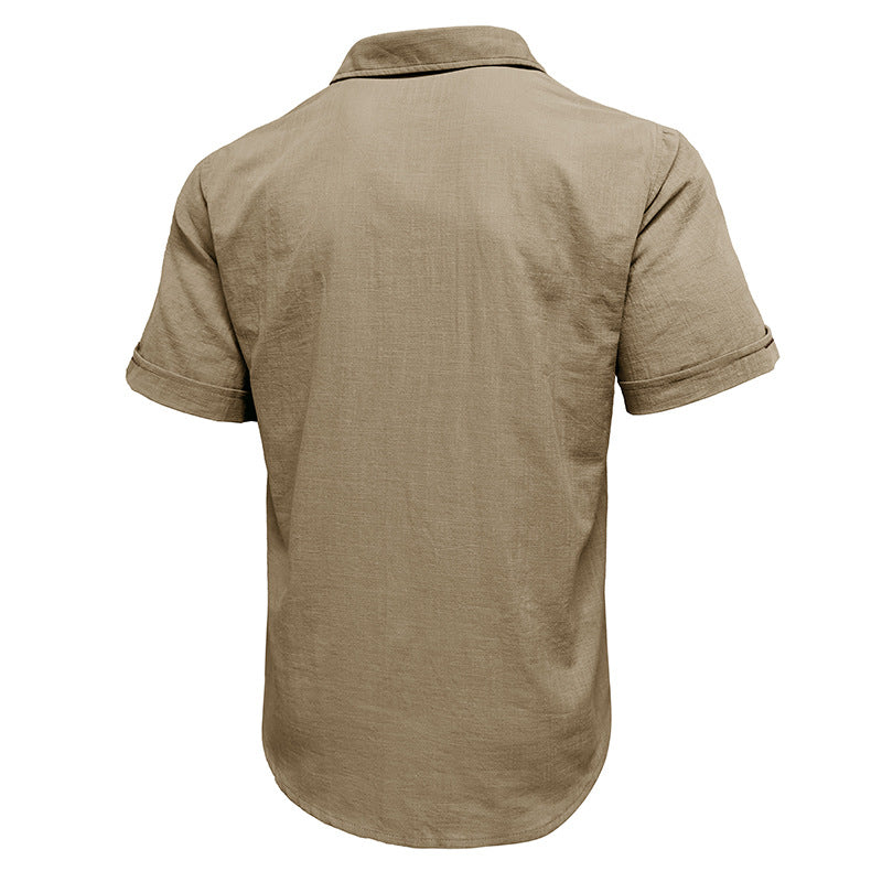 Herren Kurzarmhemd Sommer Modern Slimfit