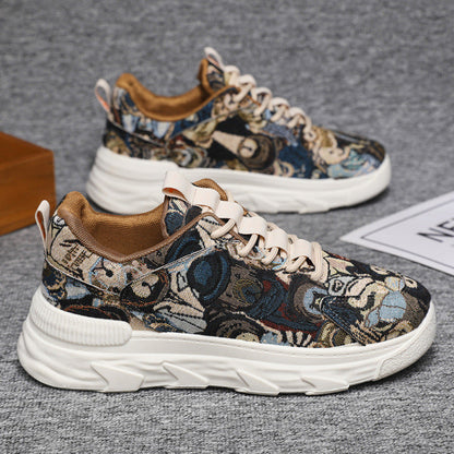 Damen Sneaker Sportlich Bunt Laufsohle Rutschfest