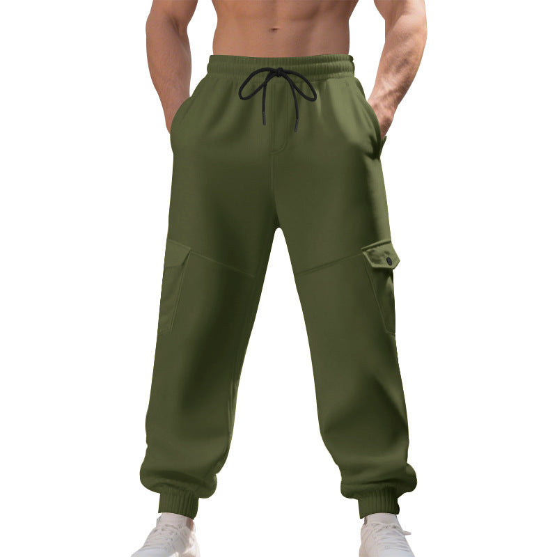 Herren Trainingshose Bequem Elastisch Mit Seitentaschen