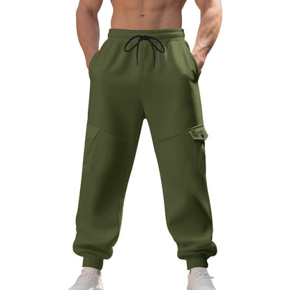 Herren Trainingshose Bequem Elastisch Mit Seitentaschen