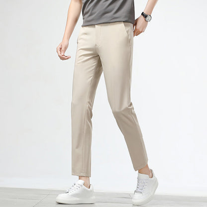 Herren Chinohose Slim Fit Elastisch Bequem