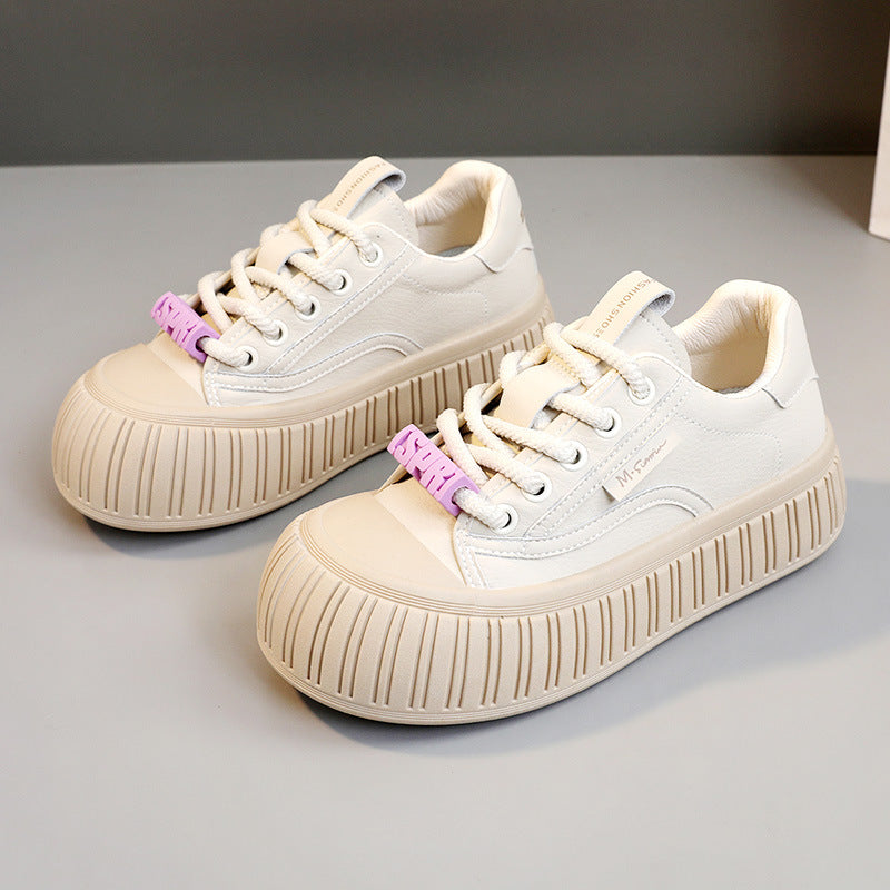 Damen Sneaker Plateau Bequem Gummisohle Trendy