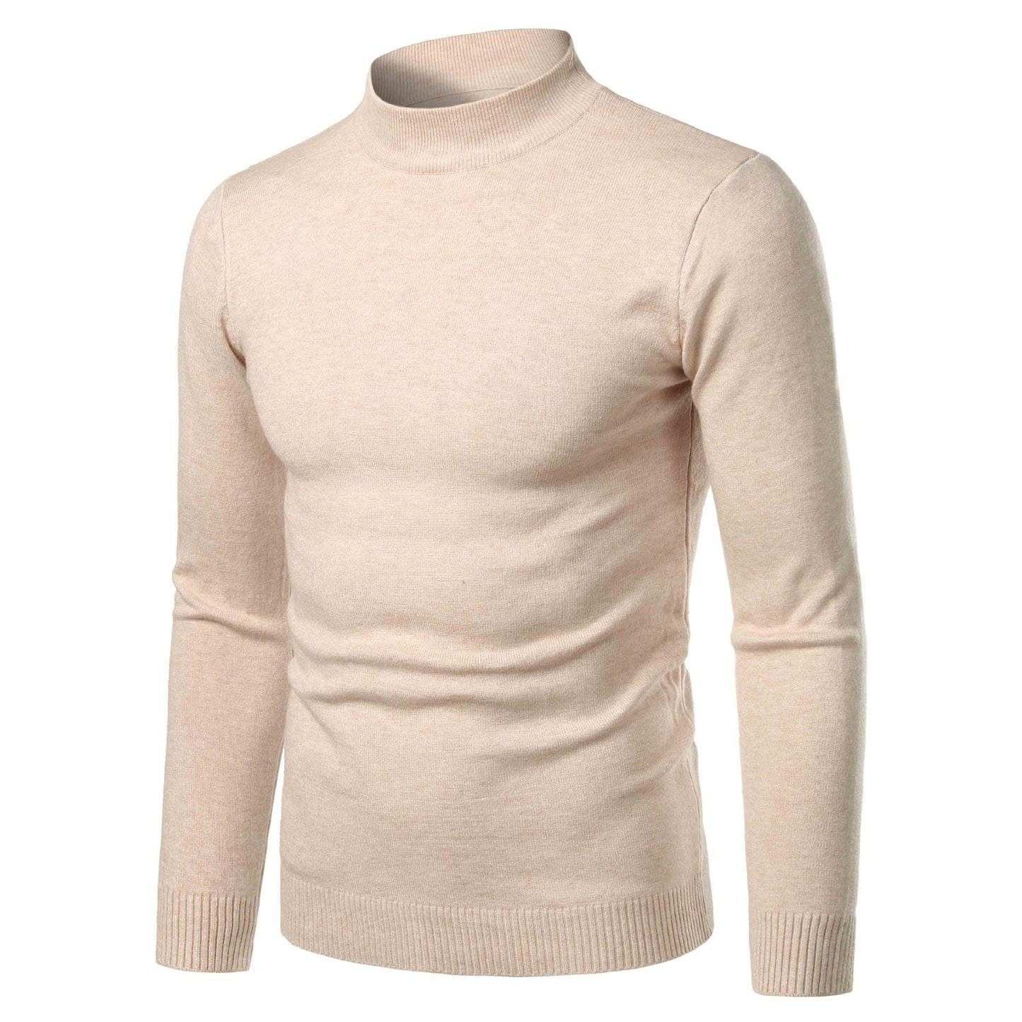 Herren Rollkragenpullover Warm Fein Strick Made