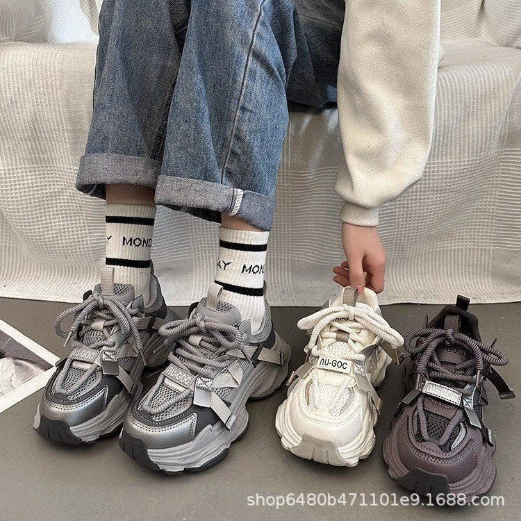 Damen Sneaker Sportlich Atmungsaktiv Mit Stabler Sohle