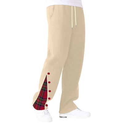Bequeme Herrenhose Freizeit Hose mit Karomuster