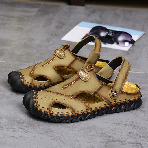 Damen Ledersandalen Sportlich Elastisch Komfort Sohle