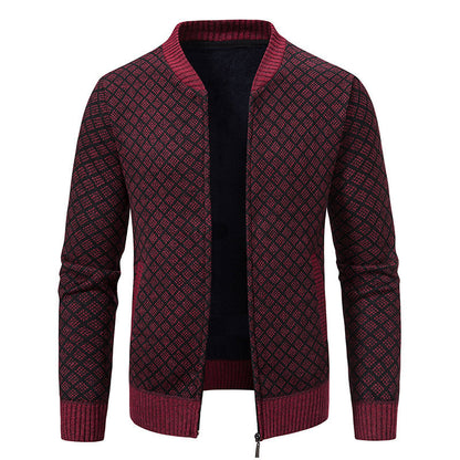 Herren Strickblazer Modern mit Feinmuster