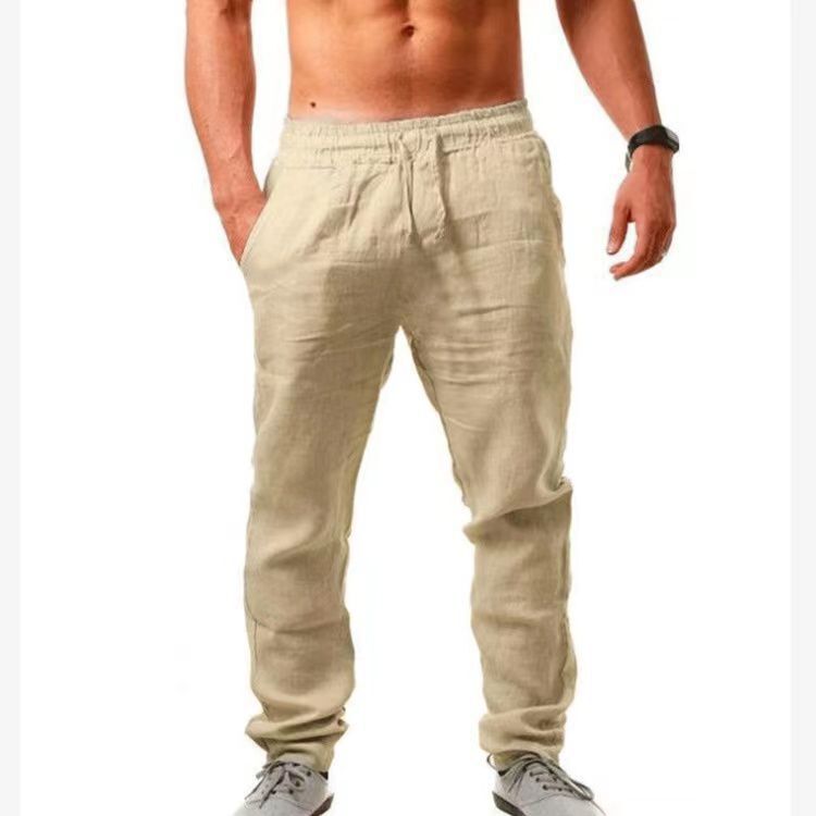 Leinenhose Herren Leicht Atmungsaktiv Sommerhose - BerlinGlamour