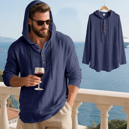 Herren Kapuzenshirt Weich Baumwolle Bequem Mit Taschen