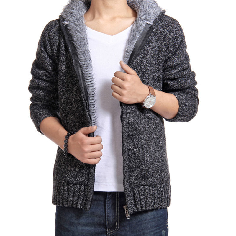 Herren Strickjacke Kuschelig Warm mit Weichem Innenfutter