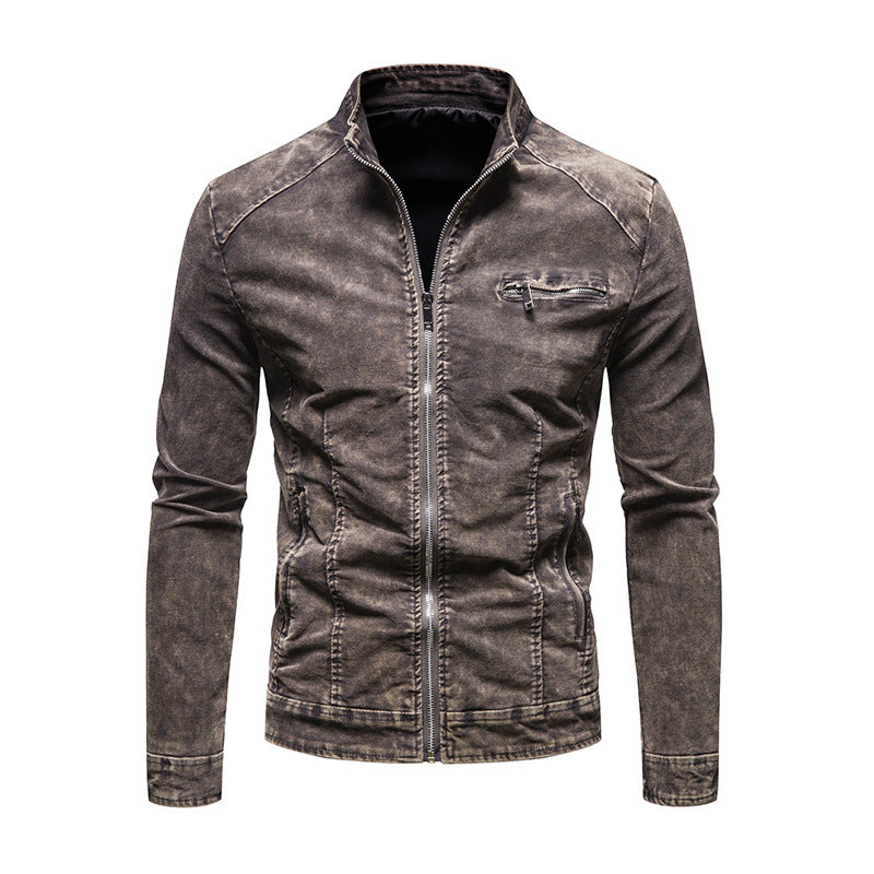 Herren Übergangsjacke Modern mit Reißverschluss und Brusttasche