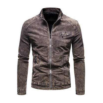 Herren Übergangsjacke Modern mit Reißverschluss und Brusttasche