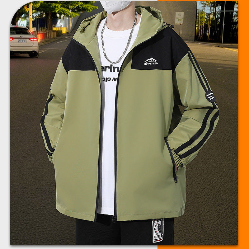 Herren Outdoorjacke Leicht Wasserdicht Winddicht - BerlinGlamour
