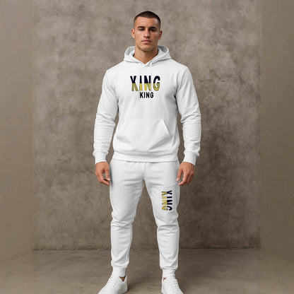 Herren Sportset Hoodie Jogginghose Set Sportlich Bequem - BerlinGlamour
