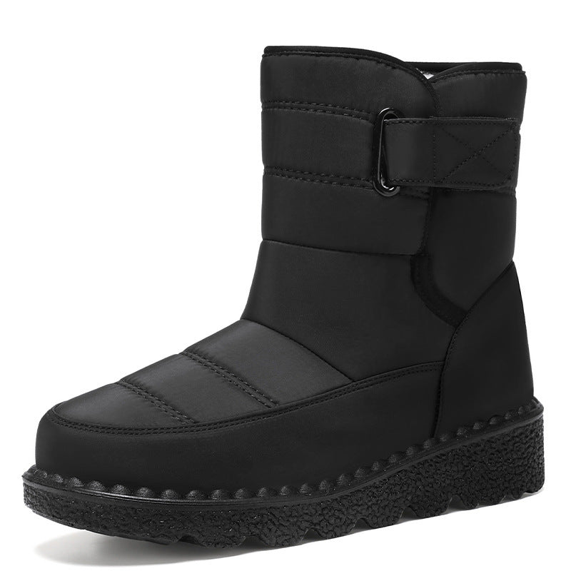 Damen Winterstiefel Isoliert Warm mit Klettverschluss