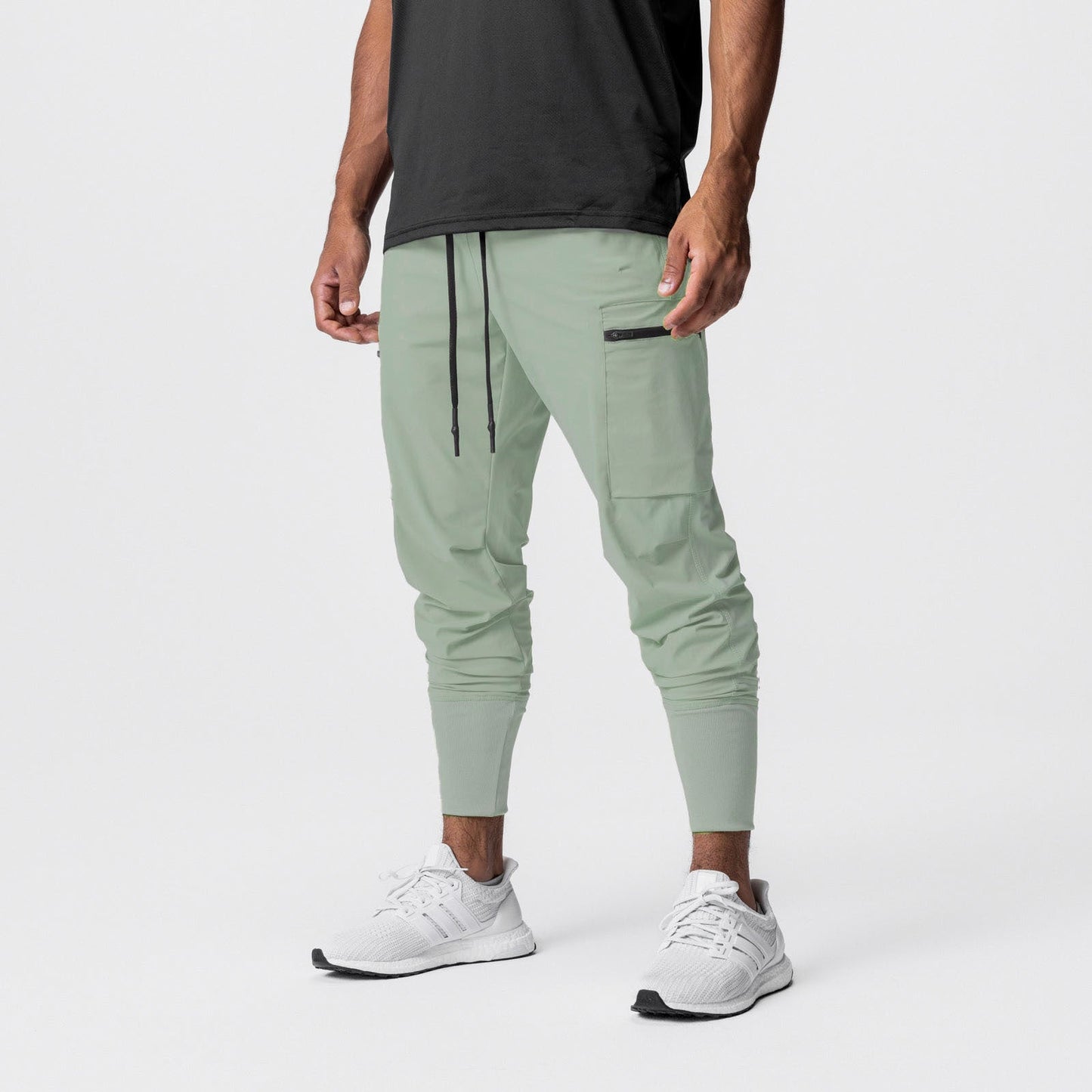Herren Sporthose Mit Reißverschlusstaschen Elastisch