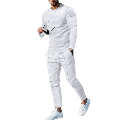 Herren Trainingsanzug Langarm Sportlich Bequem